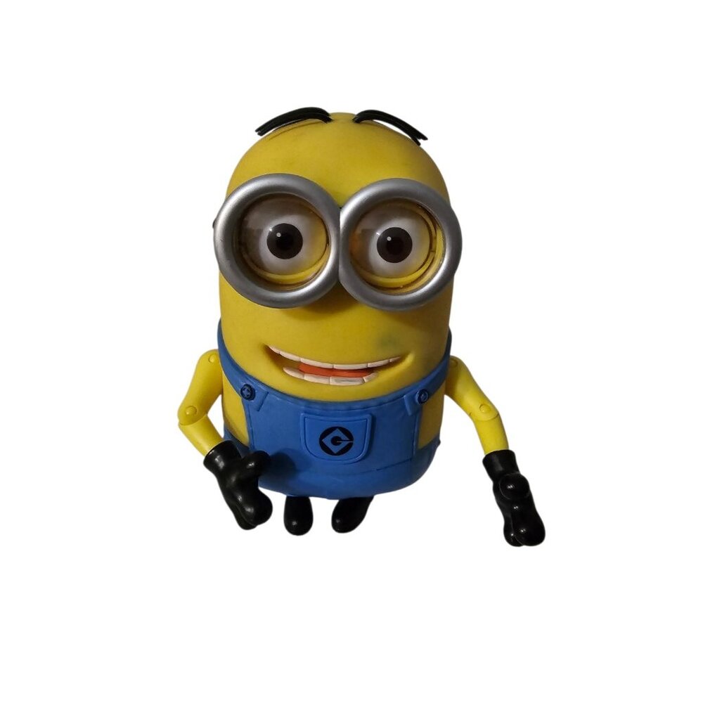 DESPICABLE ME Minion Dave Laughing Talking Universal Studio Thinkway Toy 8” Work